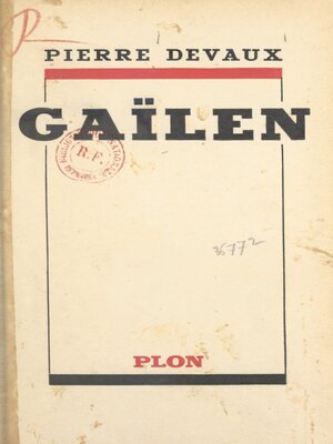 cover image of Gaïlen